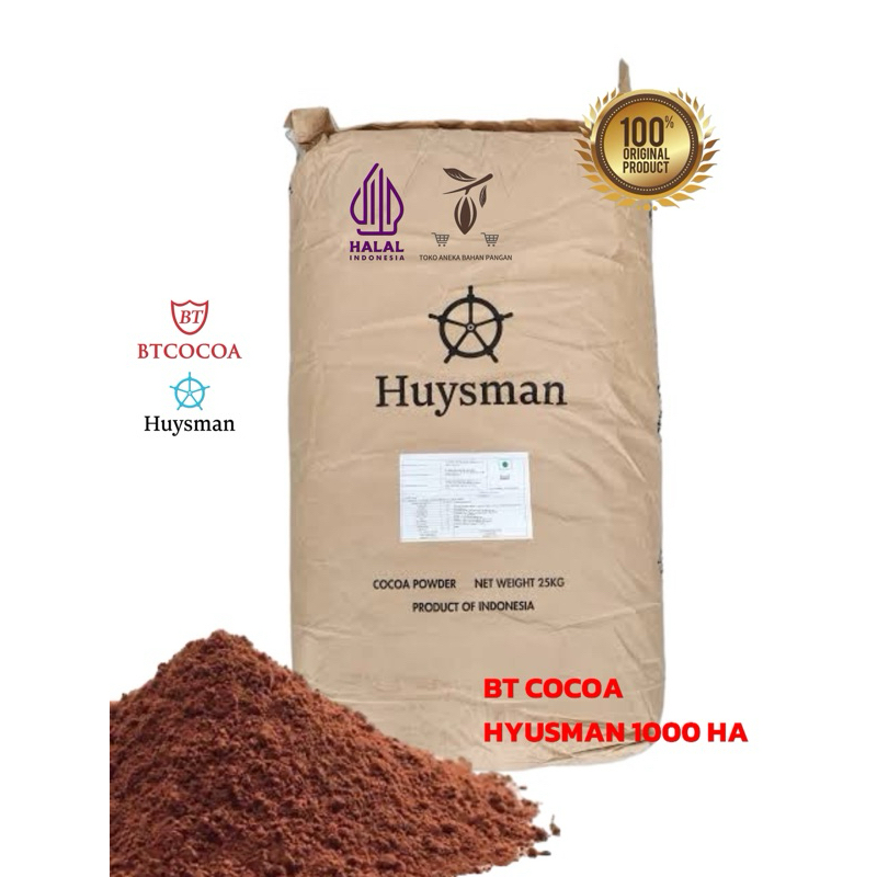 

BT COCOA HUYSMAN JAVA DARK POWDER BT1000HA DH 400 100 gr tester coklat ASLI