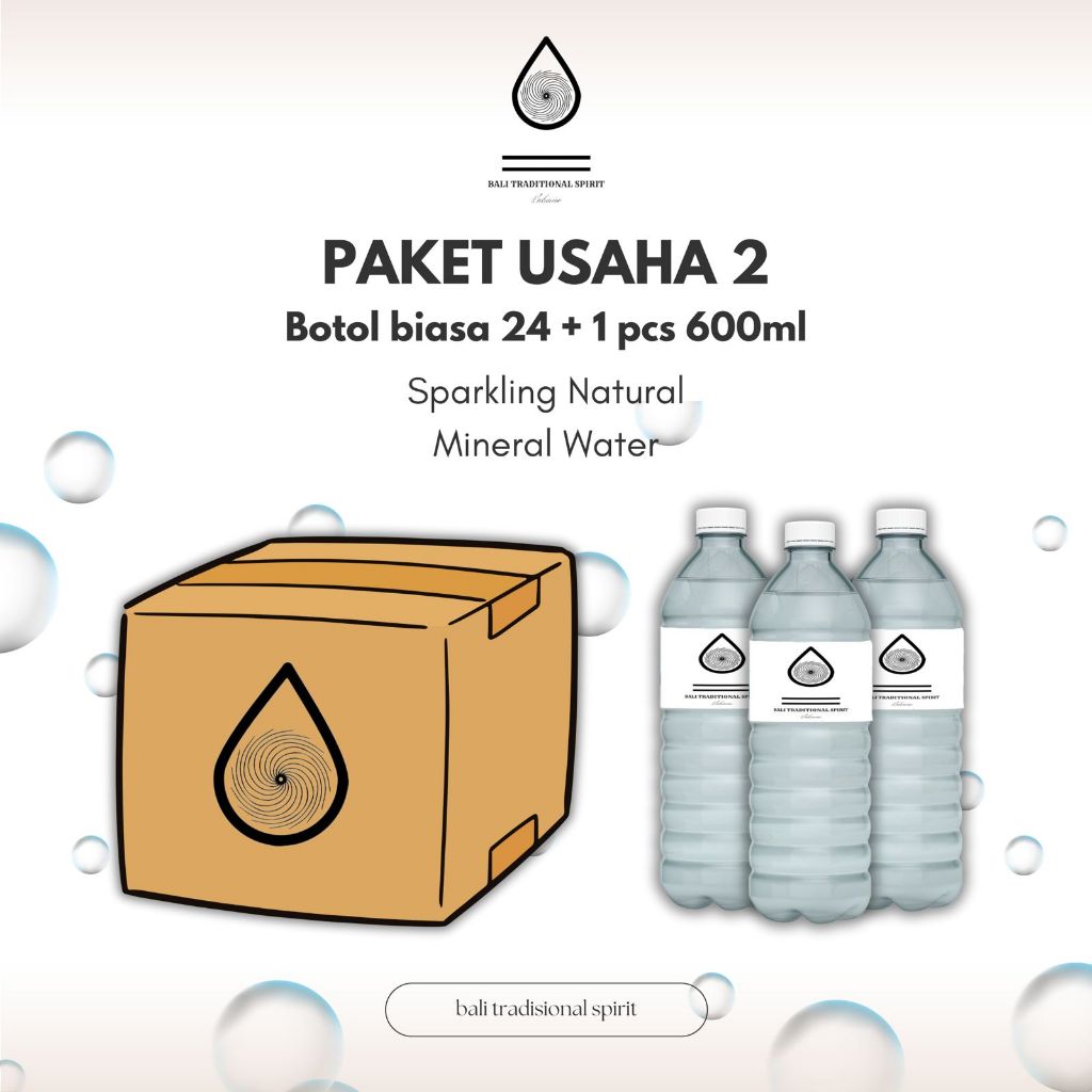 

sparkling water biasa 25 pcs