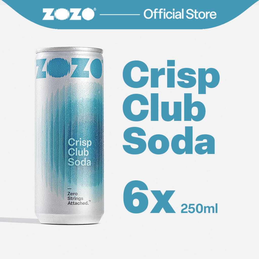 

ZOZO Crisp Club Soda - 6x 250ml Cans