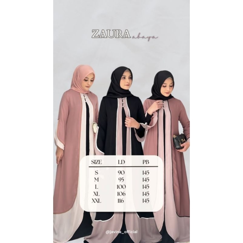 ZAURA ABAYA by javina original/gamis javina original/javina original