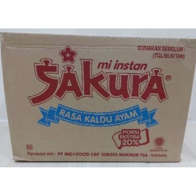 

1 DUS MIE SAKURA KUAH KALDU AYAM TERMURAH [ISI 40 PCS]