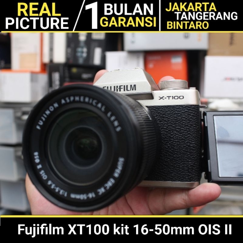 Fujifilm XT100 kit 16-50mm OIS II BEKAS