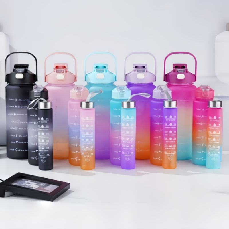 Botol Minum Beranak / Botol 3 in 1 Viral / Botol Beranak 3 in 1 Pelangi