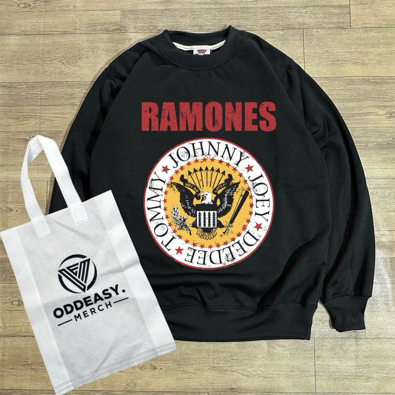 CREWNECK SWEATER RAMONES HEYHO FREE BAG