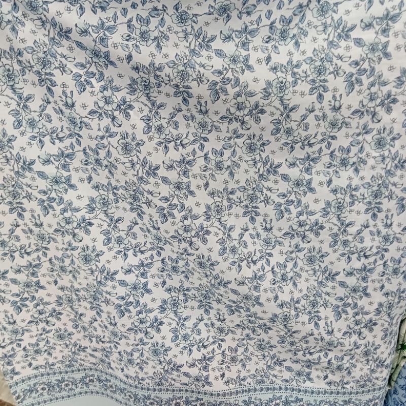 Kain - Kain Katun Print - Kain Katun Paris Premium - Kain Katun Motif Bunga - Kain Meteran Indt | Ha