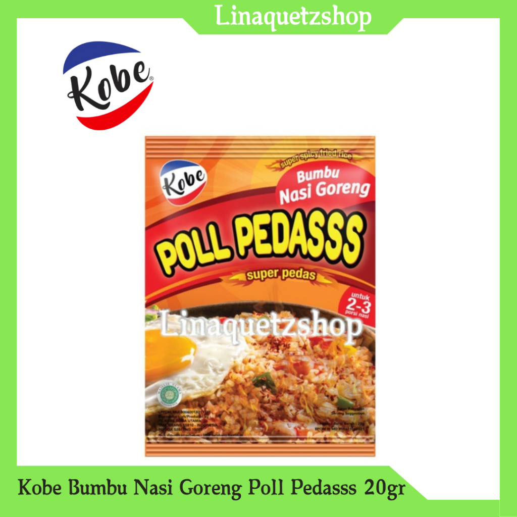

KOBE Bumbu Nasi Goreng Poll Pedasss Super Pedas 20gr (1 Pcs)