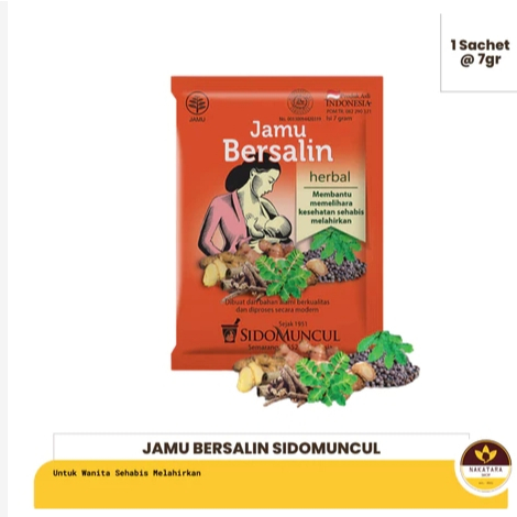 

JAMU BERSALIN SIDO MUNCUL ISI 10 SACHET SERBUK