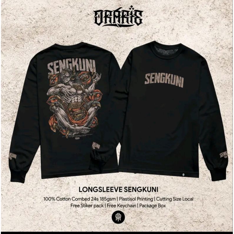 kaos orarie sengkuni lengan panjang katun combed 24s