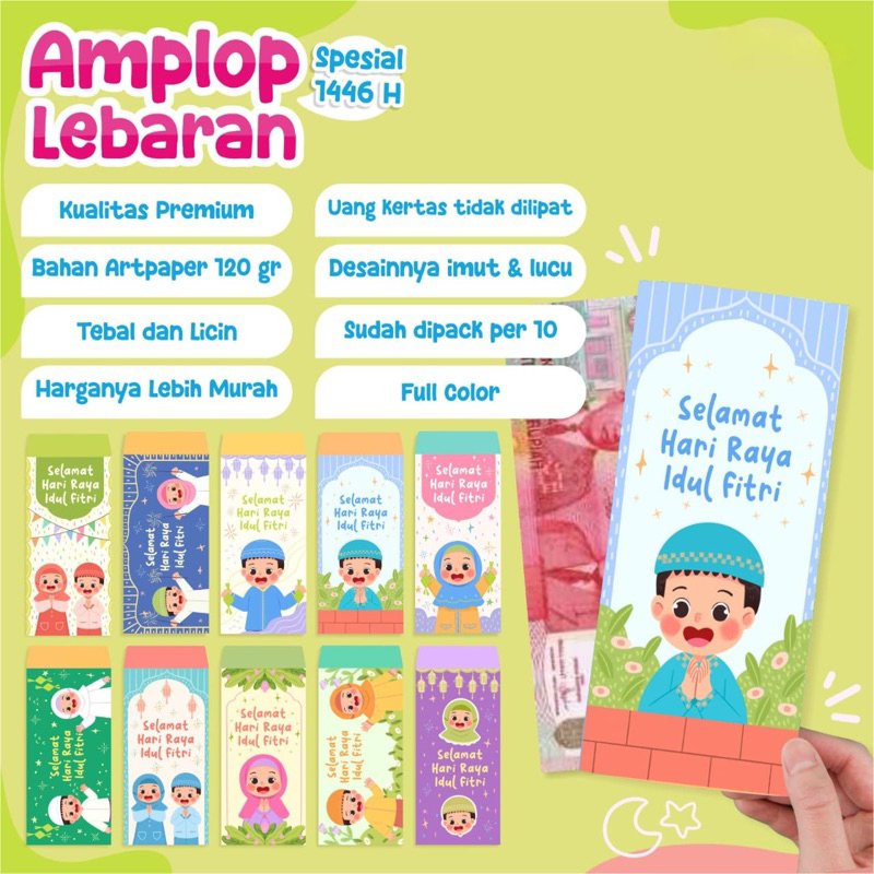 

AMPLOP LEBARAN ISI 50pcs