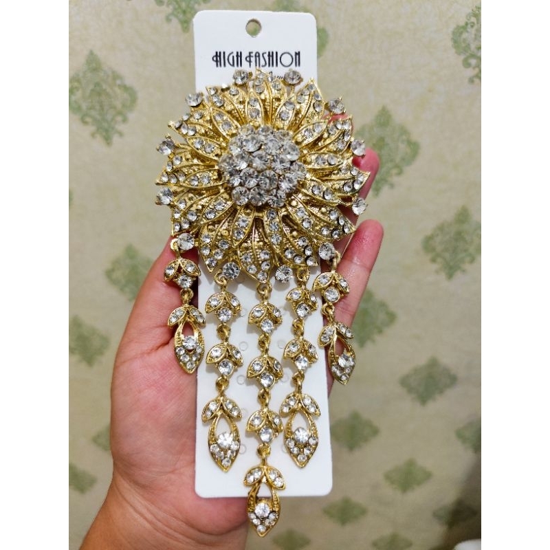 Bros kebaya mewah penganten / Bros kebaya kutu baru jumbo / Bros kebaya premium