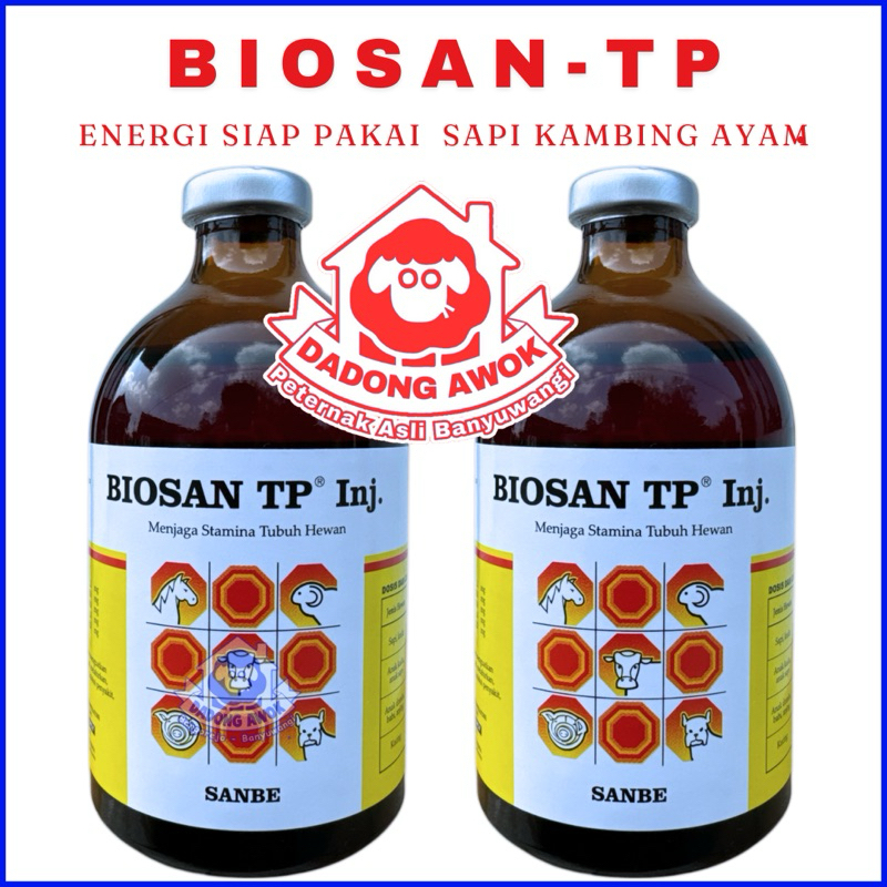 BIOSAN 100 ml meningkatkan stamina Energi siap pakai (ATP) Sebelum perjanan sapi kambing domba ayam