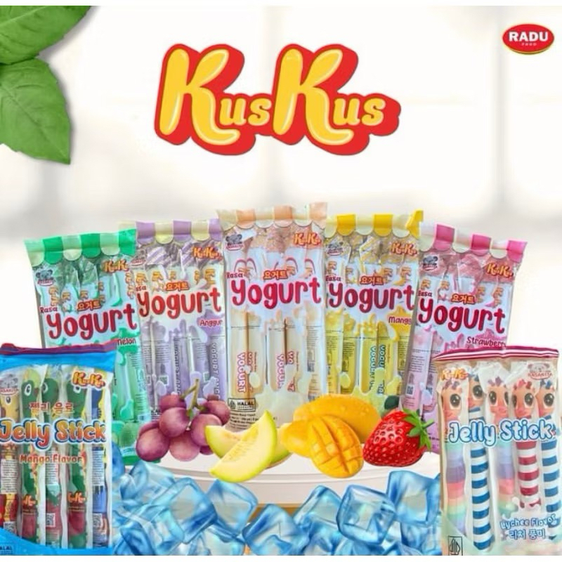 

GROSIR Yogurt Jelly Kus Kus Isi 20 pack Rasa Buah