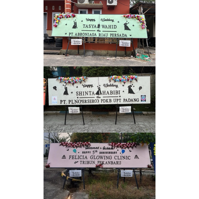 PAPAN BUNGA PEKANBARU | KARANGAN BUNGA PEKANBARU RUSTIC Gandeng