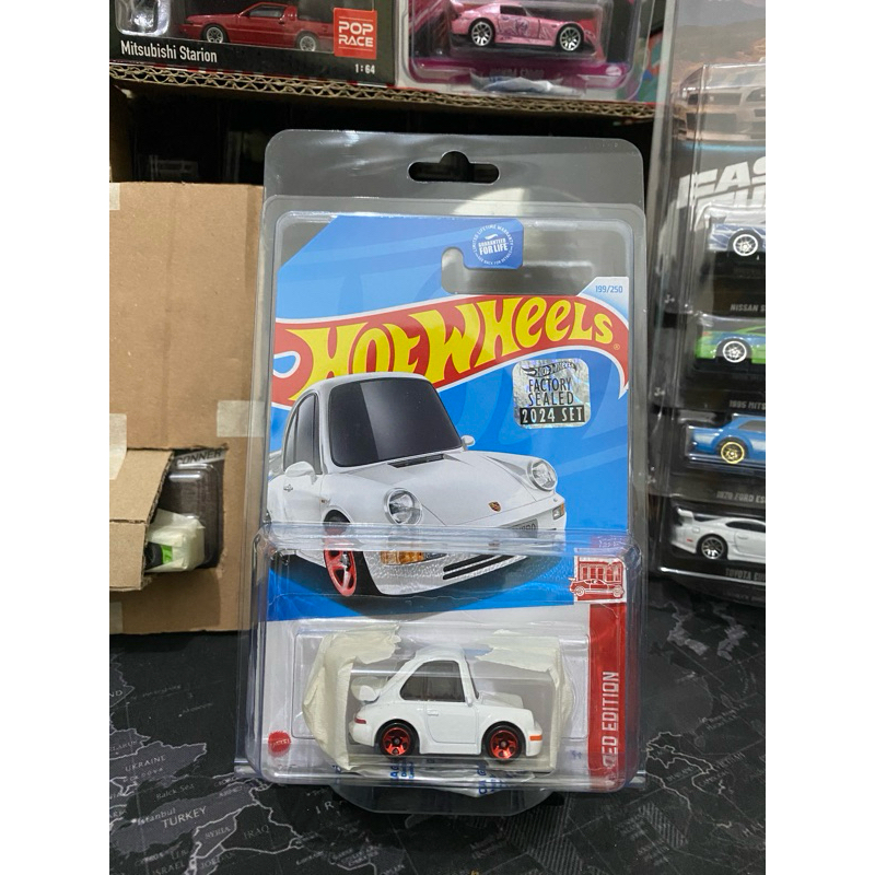 hot wheels porsche 911 turbo 3.6 (964) red edition fictory sealed. [ FREE PROTECTOR ]
