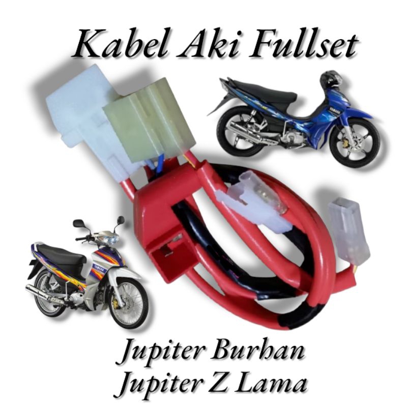 KABEL AKI YAMAHA JUPITER Z BURHAN JUPITER Z LAMA FULLSET SOKET TERMINAL KABEL AKI JUPITER Z
