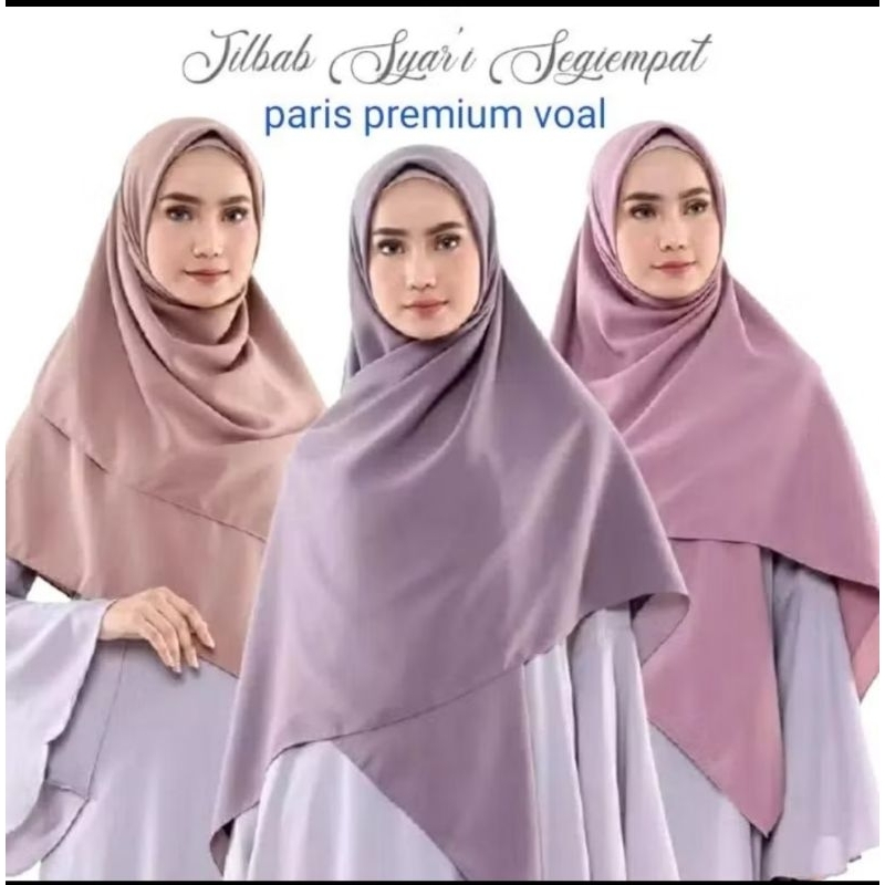 Hijab Segi Empat Paris Voal Jumbo / Segi Empat Paris Voal Jumbo