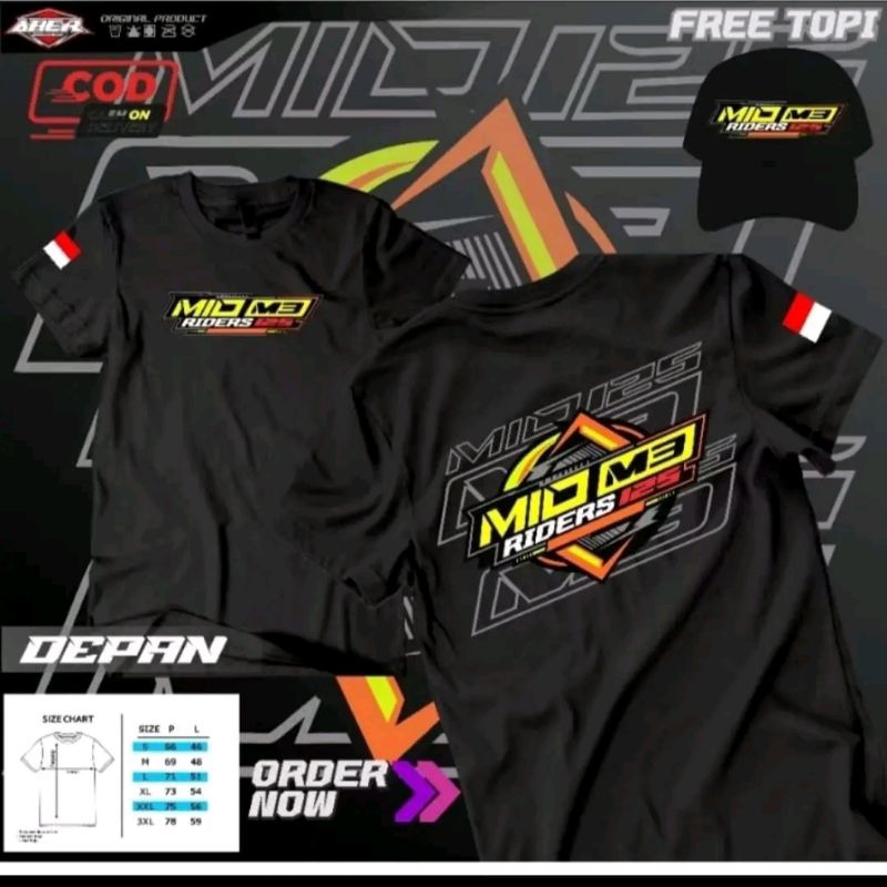KAOS MOTOR MIO M3 GRATIS TOPI | kaos mio m3 | kaos | kualitas premium