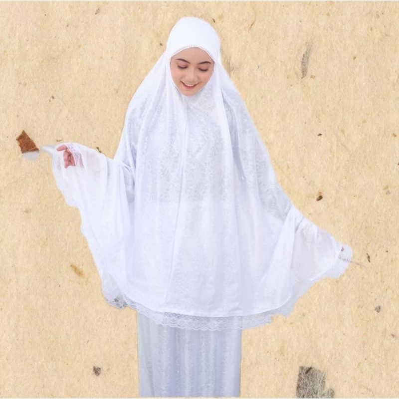 MUKENA DEWASA SETELAN & TERUSAN KAIN EMBOS PREMIUM/TRAVELING/OLEH-OLEH HAJI
