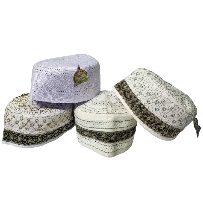 Peci Kopiah Songkok BANGLADESH AL FARUQ Original Motif List Pita dan Polos Motif
