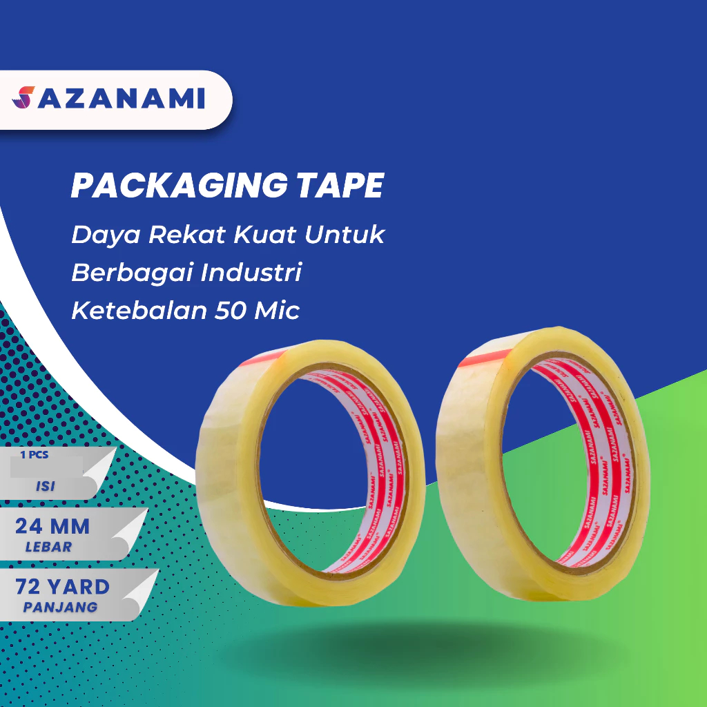 

LAKBAN OPP (1 PCS) CLEAR BENING (KUNING) 24 MM MURAH KUALITAS TERBAIK