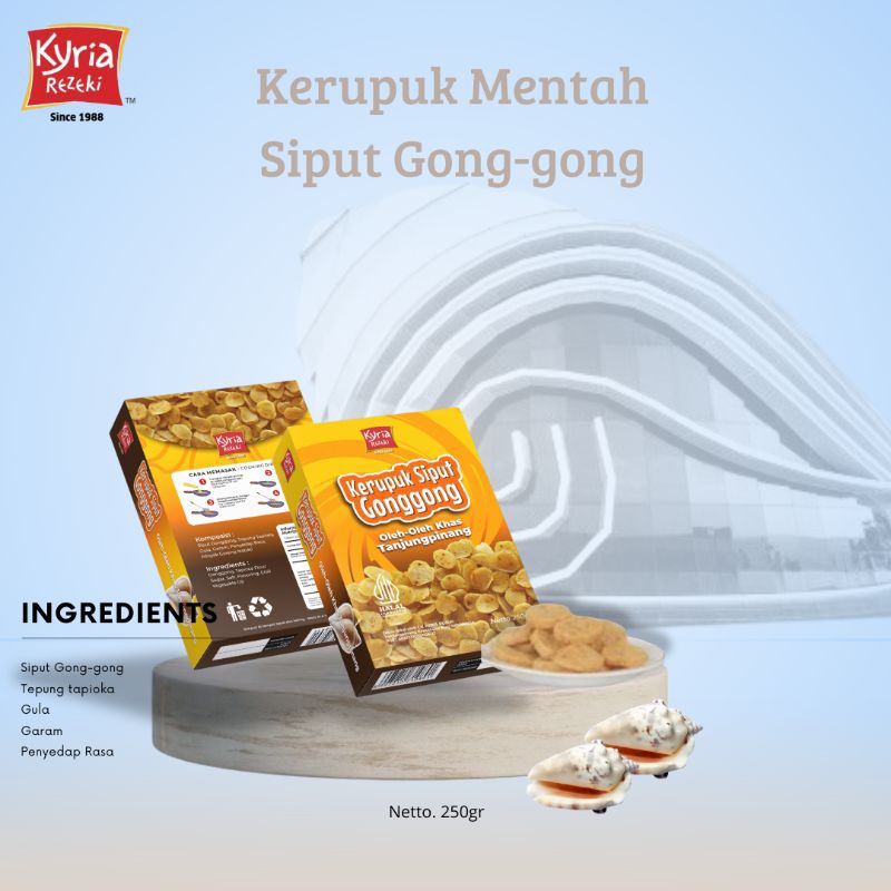 

Kerupuk Mentah Gonggong Ori 250gr