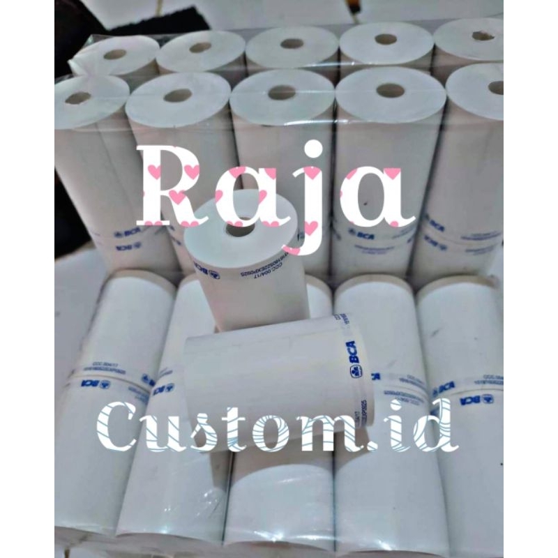 

Kertas Print Kasir Struk EDC Thermal Paper Roll Corelles Custom Logo Bank BC4 Uk. 58x30 58x40 Berkualitas