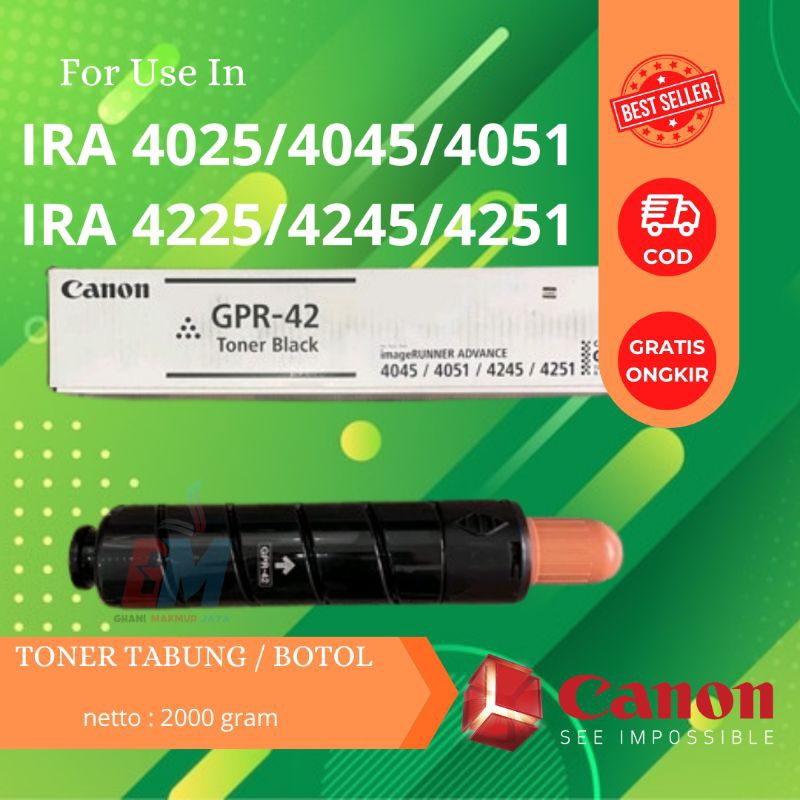 Botol Toner dan Toner Original Mesin FotocopyIRA 4025/4225/4051/4251