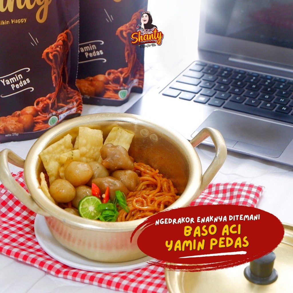 

PAKET RESELLER Baso Aci Teh Shanty Yamin Pedas isi 20pc