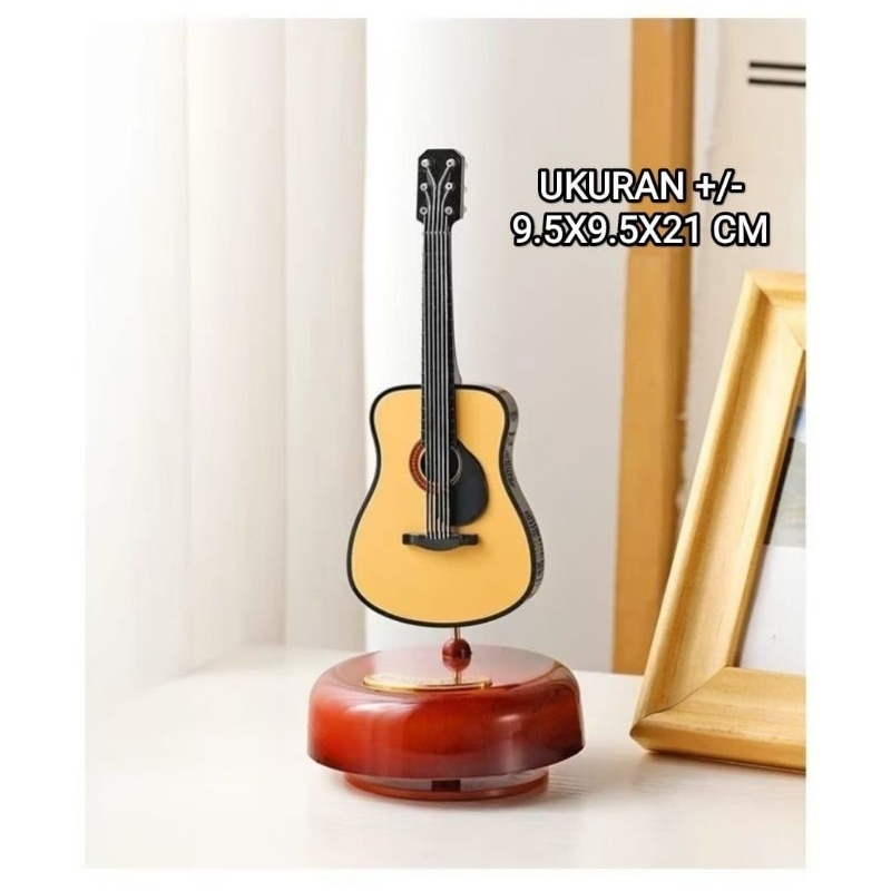 Kotak Musik Music Box Alat Musik Gitar Biola Lute