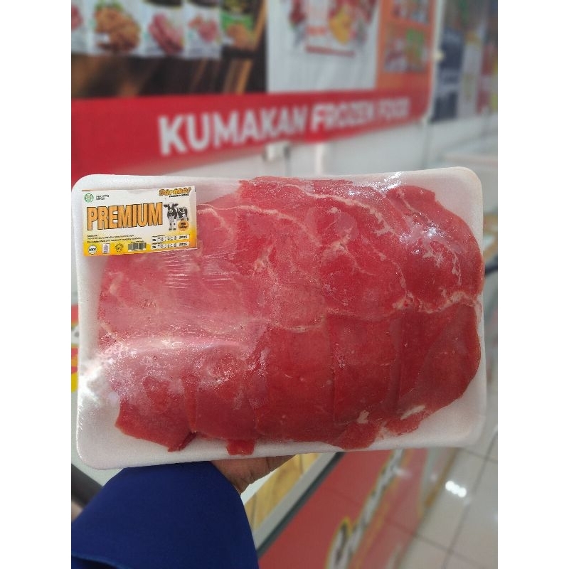 

daging slice premium tanpa lemak 500gr