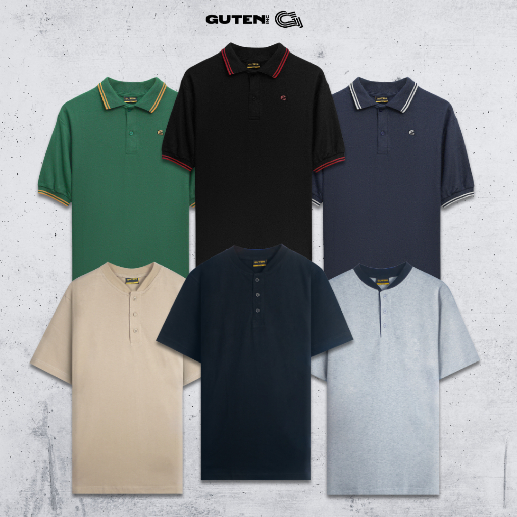 Guten Inc - "VOLUME 1" Kaos Pria Formal Poloshirt Guten
