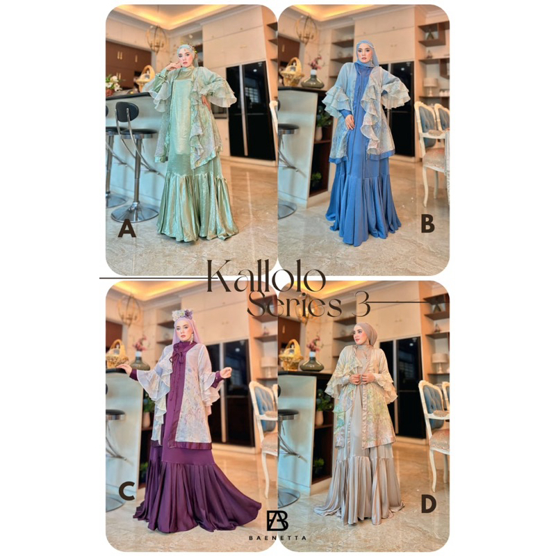 KALLOLO DRESS,KALLOLO BAENETTA,BAENETTA PREMIUM,BAENETTA ORIGINAL
