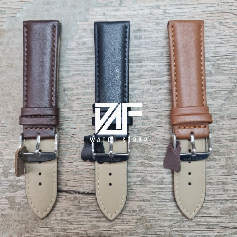 20MM 20 MM HANDMADE STRAP SEIKO KULIT ASLI LEATHER  KWALITAS ORIGINAL