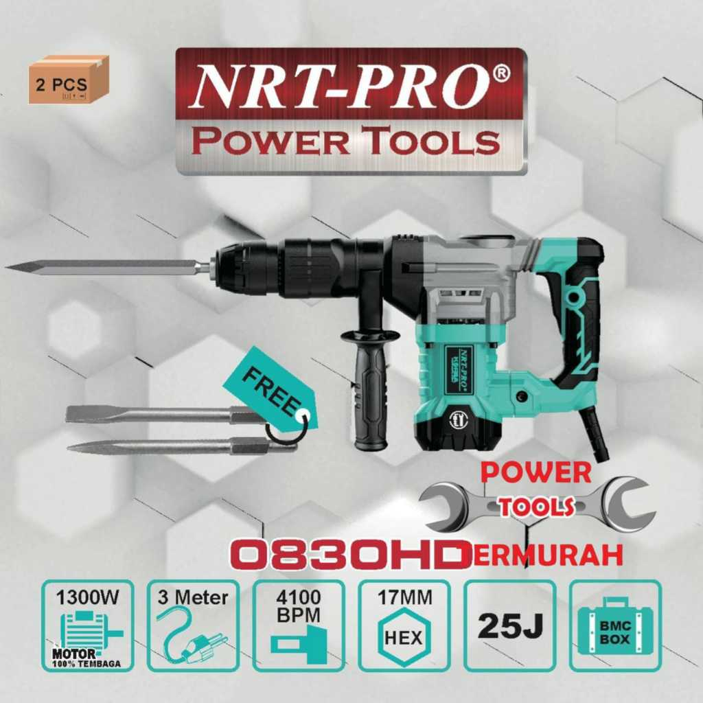Mesin Bor Hammer Drill Impact merk NRT-PRO 0830 HD