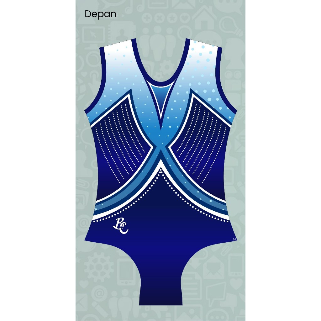 Leotard Gymnastics BlueSky // Baju Gymnastics Anak // Leotard Gymnastics Artistik