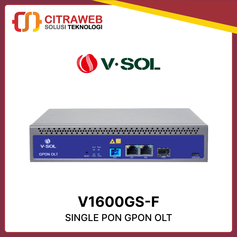 V-SOL V1600GS-F SINGLE GPON OLT 1 PON vsol v1600gs-f gpon olt