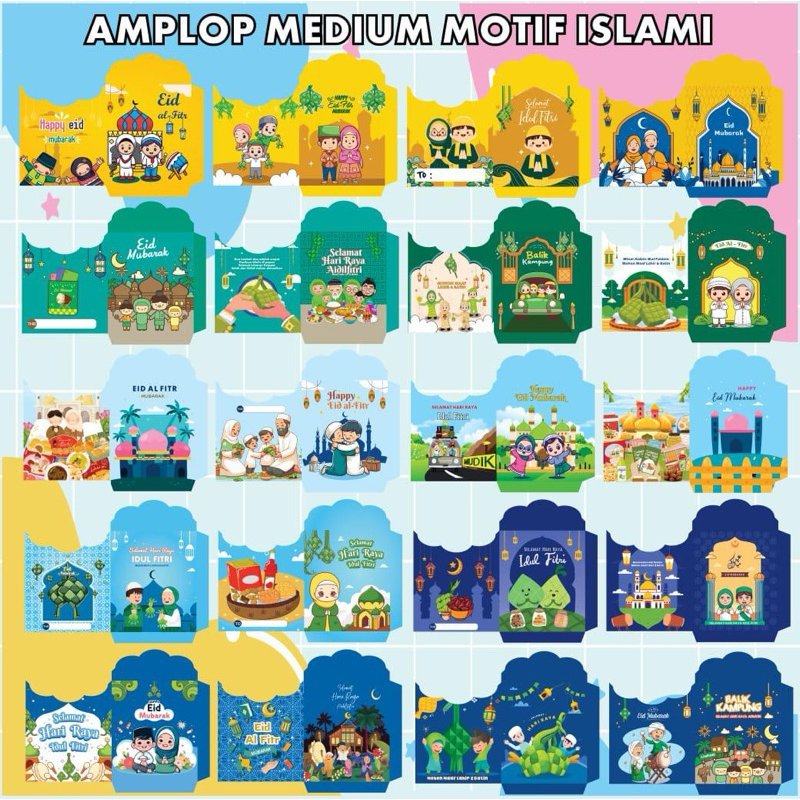 

Amplop Lebaran Medium Islamic Series 2 || Siap Pakai
