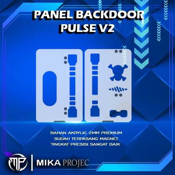 AKSESORIS BACKDOOR AKRILIK BENING PULSA V2 MIKAPROJEC