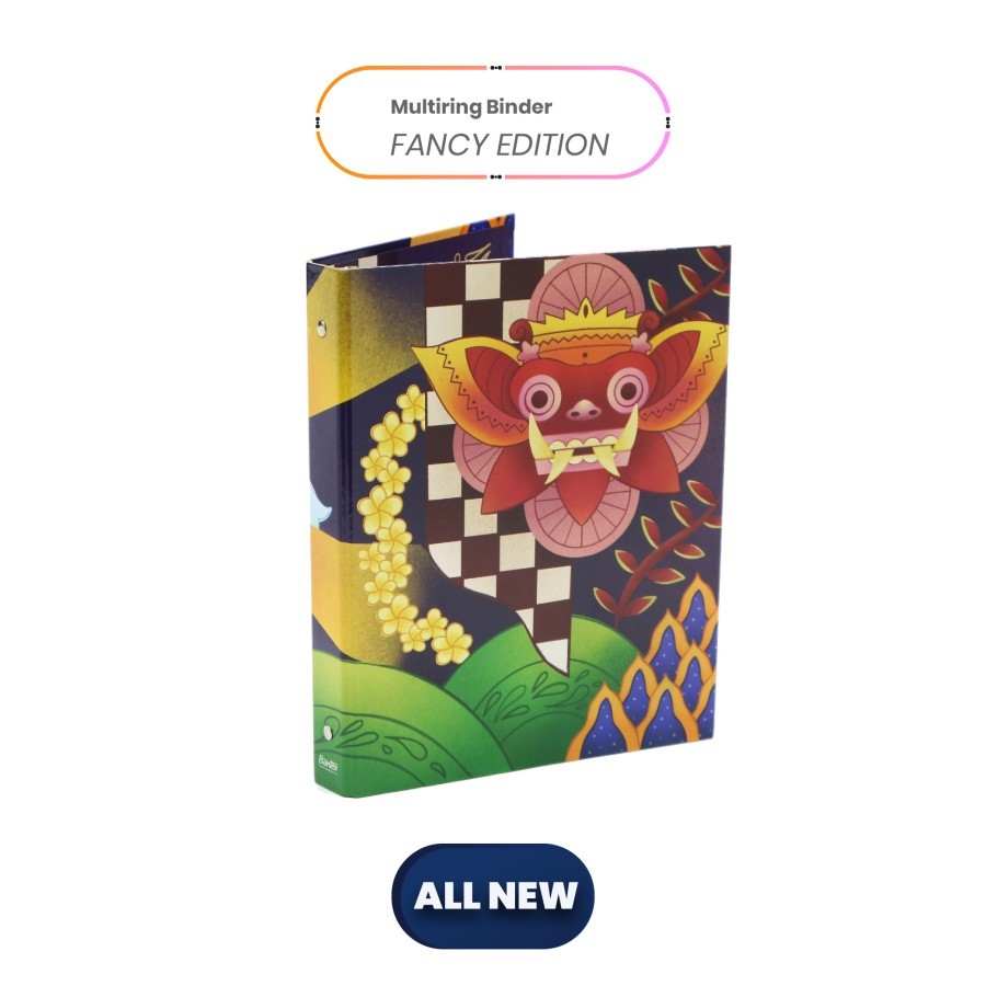 

Bantex Binder B5 25mm 26 Ring Fancy Barong # 1328 55 (pcs)