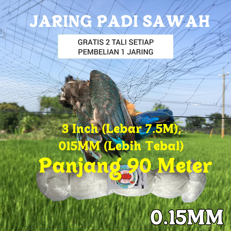 JARING PENUTUP PADI / JARING BURUNG SAWAH / JARING PIPIT / JARING EMPRIT / JARING PADI / JARING SAWA