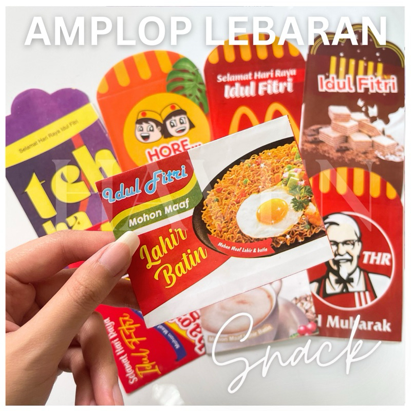 

AMPLOP IDUL FITRI 2025 Amplop THR Snack lucu