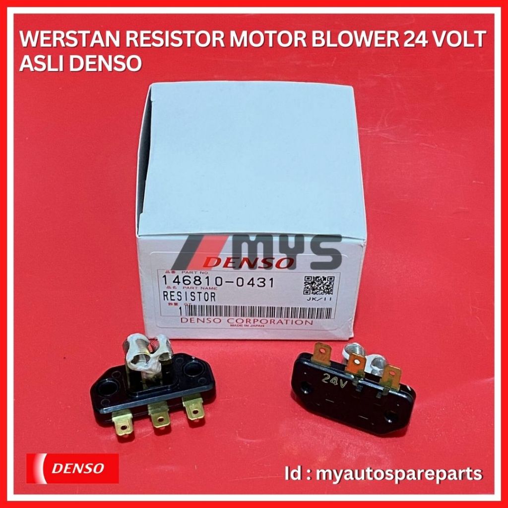 WERSTAND RESISTOR MOTOR BLOWER AC Mobil 24 VOLT 24V WERSTAN ASLI DENSO