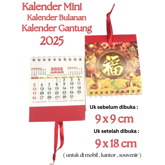 

KALENDER MINI / KALENDER BULANAN GANTUNG TAHUN 2025