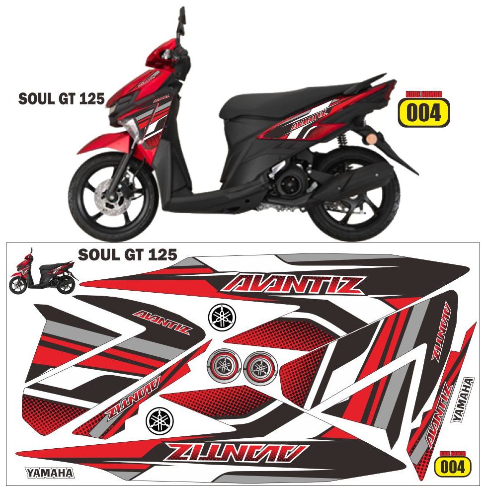 Decal Sticker Yamaha Soul GT 125/Striping Variasi Soul GT 125