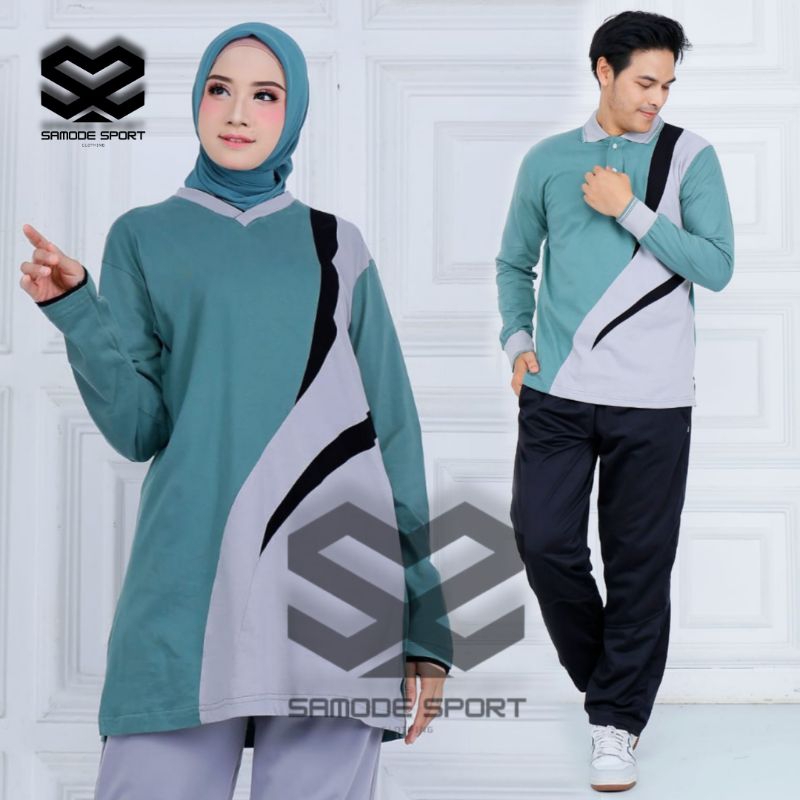 NEWSetelan Couple Terbaru Olahraga / Setelan Senam Baju Olahraga Terbaru