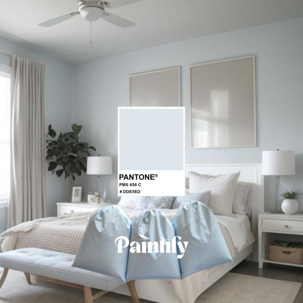 Cat Tembok Kiloan Warna Biru Pastel by Paintify
