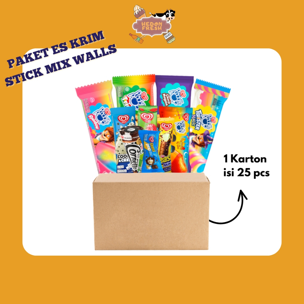 

Paket Es Krim Stik Mix Walls (1 Karton 25 Pcs)