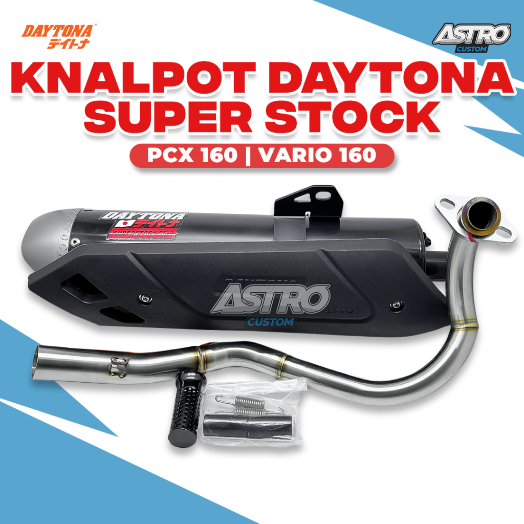 Knalpot Daytona PCX 160 Vario 160 Vario 125 Vario 150 Kenalpot Racing SUPERSTOCK Exhaust