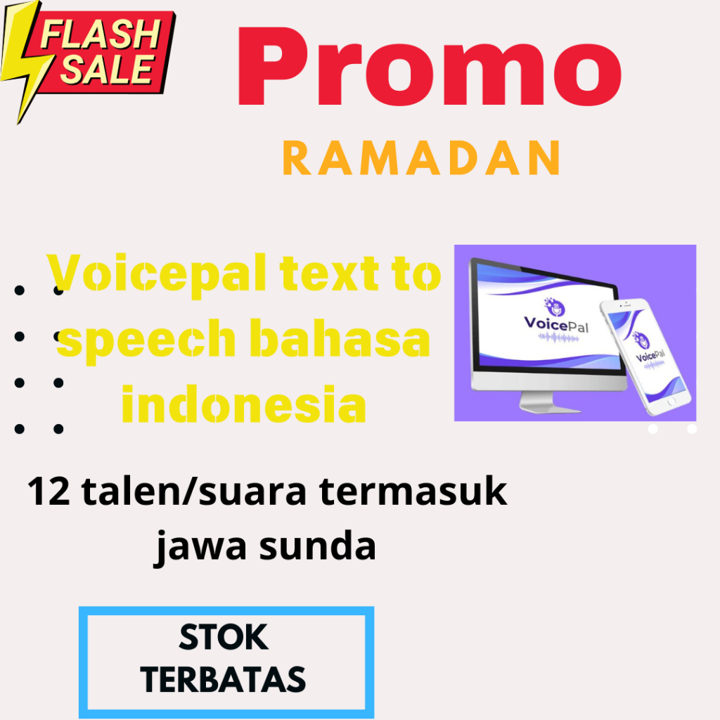 VoicePal Pro Unlimited Tools Text To Speech (merubah text menjadi suara) lifetime