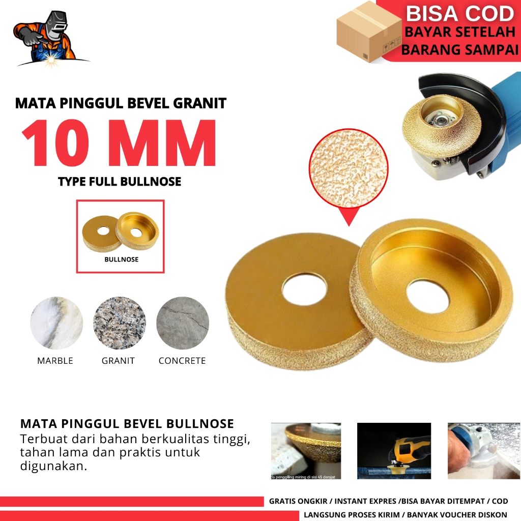Mata Pinggul Bevel Granit Bullnose Mata Roda Granit Gerinda Ukir Keramik / Roda Gerinda Bevel Granit